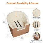 Amazon Basics Dog Car Booster Seat - Beige