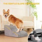 Dog Steps for Bed and Sofa - Grey