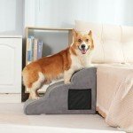 Dog Steps for Bed and Sofa - Grey