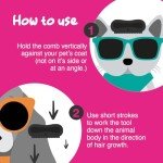 Gentle Grooming Brush for Dogs, Cats, and Pets