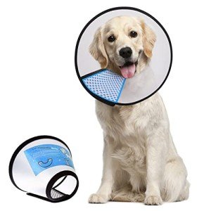 Adjustable Pet Recovery Cone Collar for Dogs