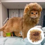 Adorable Lion Mane Wig for Pets and Dogs