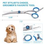Pet Grooming Scissors Set with Safety Tips