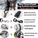 Fiyade Chew-Proof Dog Car Seat Belt - 2 Pack