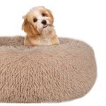 Medium Round Dog Bed - Washable & Calming
