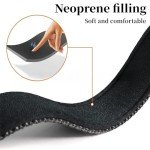 Adjustable Reflective Neoprene Dog Collar - Black