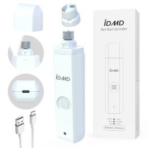 Quiet Dog Nail Grinder with LED Light – 2-Speed