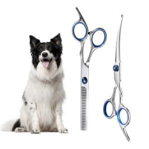 2-Piece Dog Grooming Scissors Set, Stainless Steel
