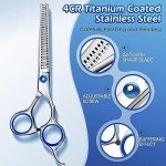 2-Piece Dog Grooming Scissors Set, Stainless Steel