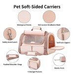 FUKUMARU Pet Carrier with Mesh Windows and Pockets