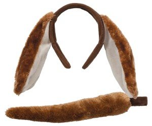 Dog Ears and Tail Fancy Dress Accessory Set