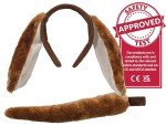 Dog Ears and Tail Fancy Dress Accessory Set