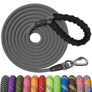 Durable Long Training Lead for Dogs with Carabiner