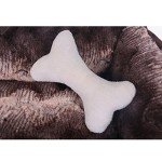 JOYELF Medium Washable Dog Bed with Toys