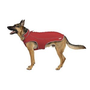 Fleece-Lined Waterproof Dog Jacket - X-Large Red