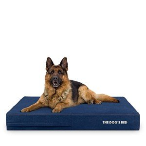 Orthopedic Memory Foam Dog Bed, XL Denim Blue