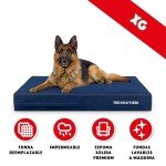 Orthopedic Memory Foam Dog Bed, XL Denim Blue