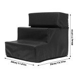 GOG 3-Step Anti-Slip Pet Stair Ramp (Black)