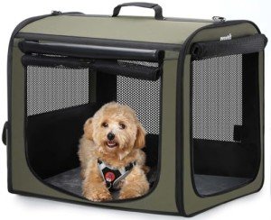 Pecute Lightweight Portable Dog Car Carrier