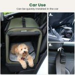 Pecute Lightweight Portable Dog Car Carrier