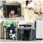Pecute Lightweight Portable Dog Car Carrier