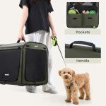 Pecute Lightweight Portable Dog Car Carrier