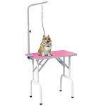 Foldable 32" Dog Grooming Table in Pink