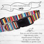 Rainbow Stripes Dog Collar for Small Dogs