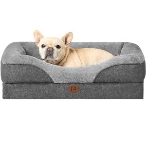 Medium Orthopedic Memory Foam Dog Bed - Dark Grey