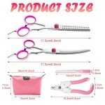 4-in-1 Dog Grooming Scissors with Pouch