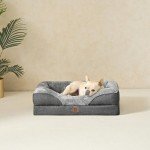 Medium Orthopedic Memory Foam Dog Bed - Dark Grey