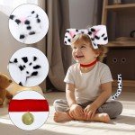 Dalmatian Dog Costume Set with Ears and Tail