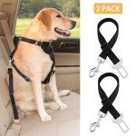 Adjustable Dog Seat Belts for Car Travel - 2 Pcs