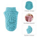 Warm Blue Puppy Sweater for Small Dogs