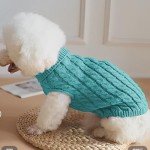 Warm Blue Puppy Sweater for Small Dogs