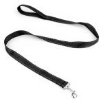KCT Reflective Black Nylon Dog Leash 1.2m