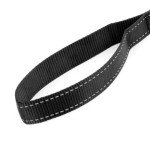 KCT Reflective Black Nylon Dog Leash 1.2m