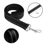 KCT Reflective Black Nylon Dog Leash 1.2m