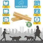 WOW BITES Natural Cheese Chews for Dogs - 4 Pack