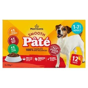 Morrisons Multi-Pack Dog Food Pâté, 12 x 150g