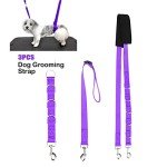 3-Pack Dog Grooming Restraint Loops - Purple