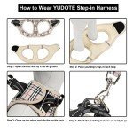 YUDOTE Plaid Dog Harness and Lead Set