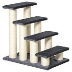 Pawhut 4-Step Pet Stairs for Dogs and Cats