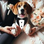 Formal Dog Tuxedo Suit with Bow Tie Collar
