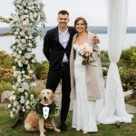 Formal Dog Tuxedo Suit with Bow Tie Collar