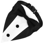 Formal Dog Tuxedo Suit with Bow Tie Collar