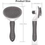 Self-Cleaning Slicker Brush for Dogs and Cats