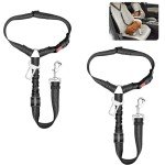 Adjustable Dog Car Seat Belt with Safety Clip
