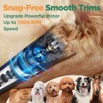 Gimars 3-in-1 Rechargeable Dog Grooming Clippers Set