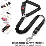 Adjustable Dog Car Seat Belt with Safety Clip
